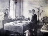 Clyde Van Vuren and Harry Van Vuren at the Bonduel Times in 1910